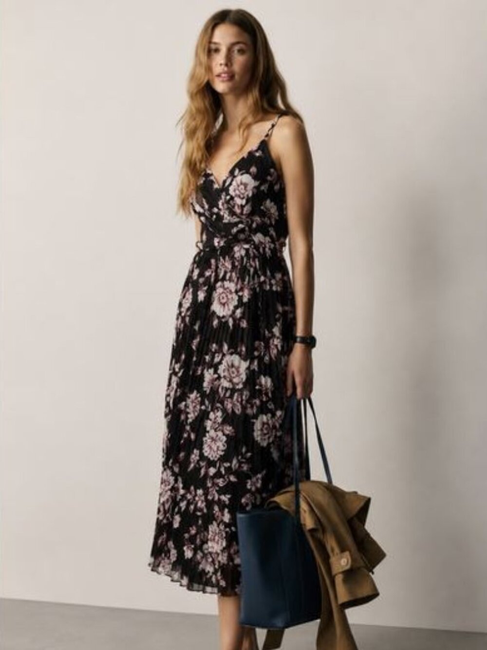 Anthropologie Wrap Front Dress Wedding Guest Hamptons Weekend Quiet Luxury